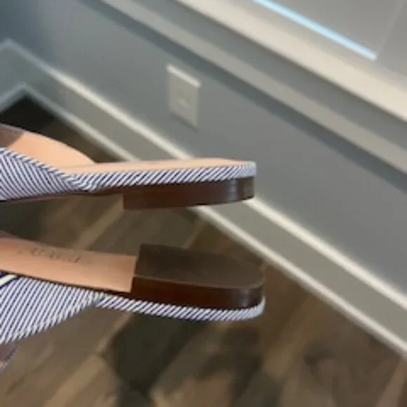 J. Crew striped bow mules / EUC / Size 6.5 - Picture 4 of 5